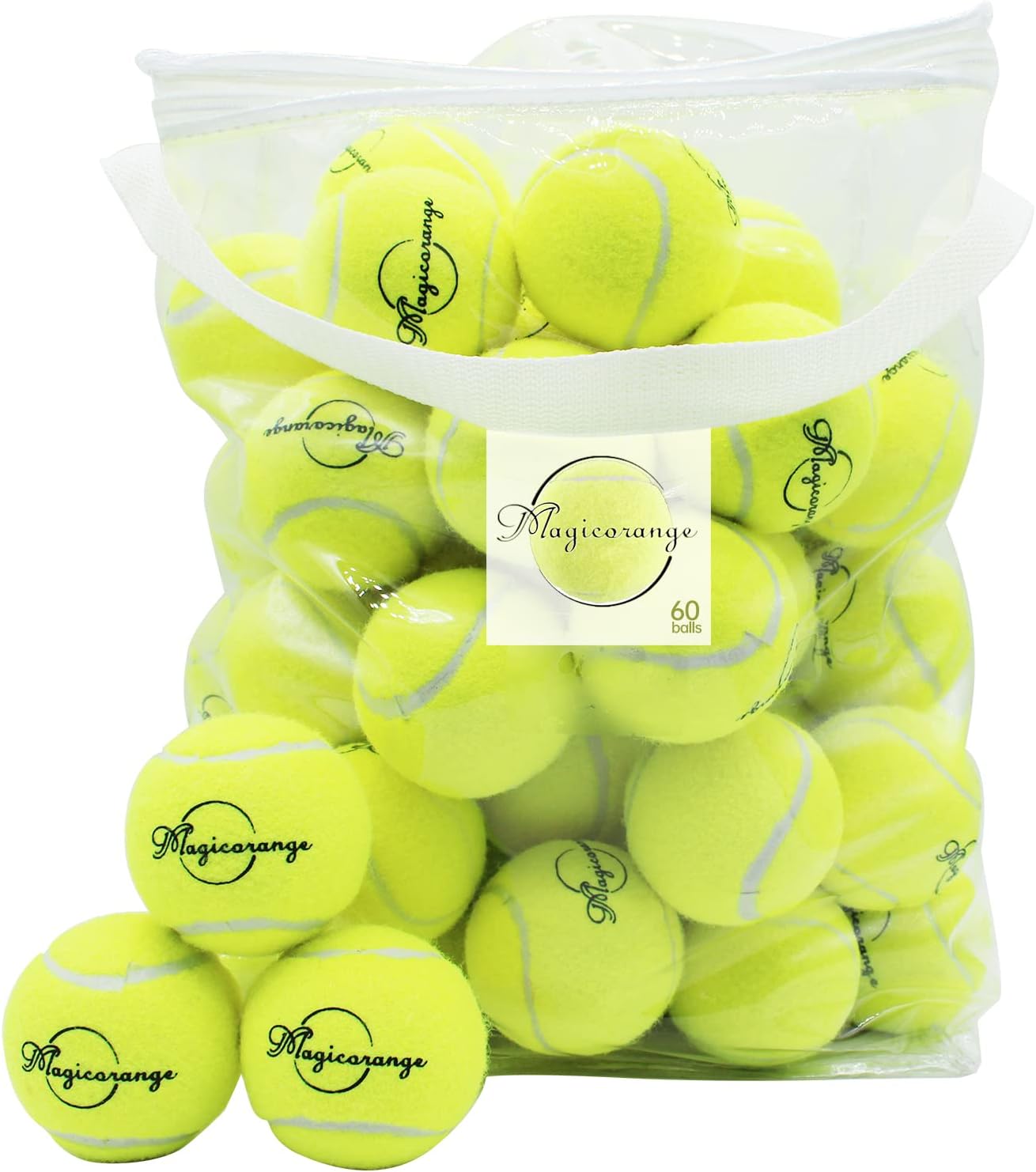 Magicorange 60 Pack Advanced Training Tennis Balls for All