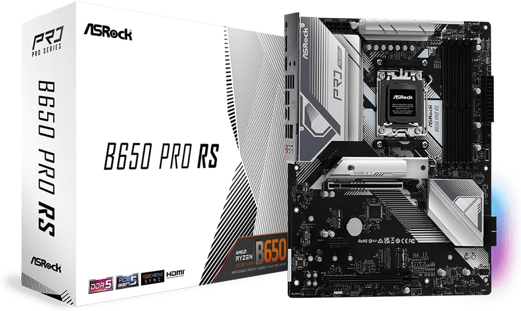 ASRock B650 PRO RS Motherboard for AMD Ryzen 7000 Processors