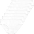 Girls Organic Cotton Underwear Briefs 7 Pack - Soft, Tagless Comfort