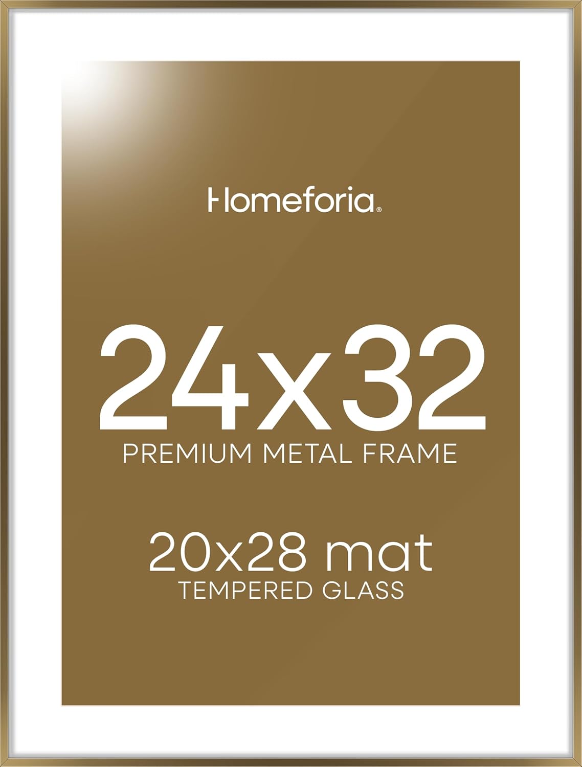 Homeforia 24x32 Picture Frame in Warm Bronze for Stunning Displays