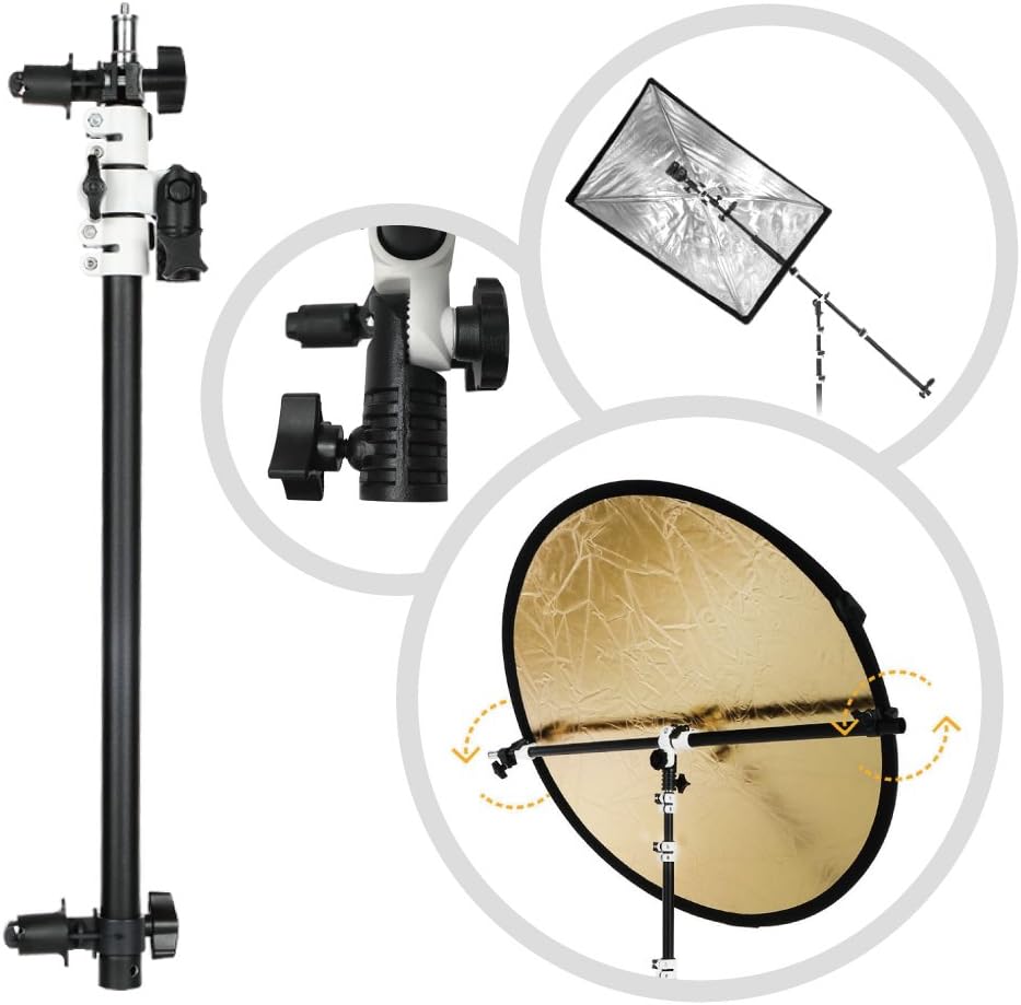 Fotoconic Multi Functional Reflector Holder with Boom Arm