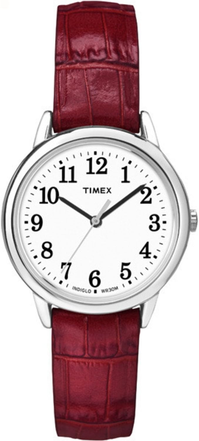 Timex Women's Easy Reader Watch with Adjustable Leather Strap