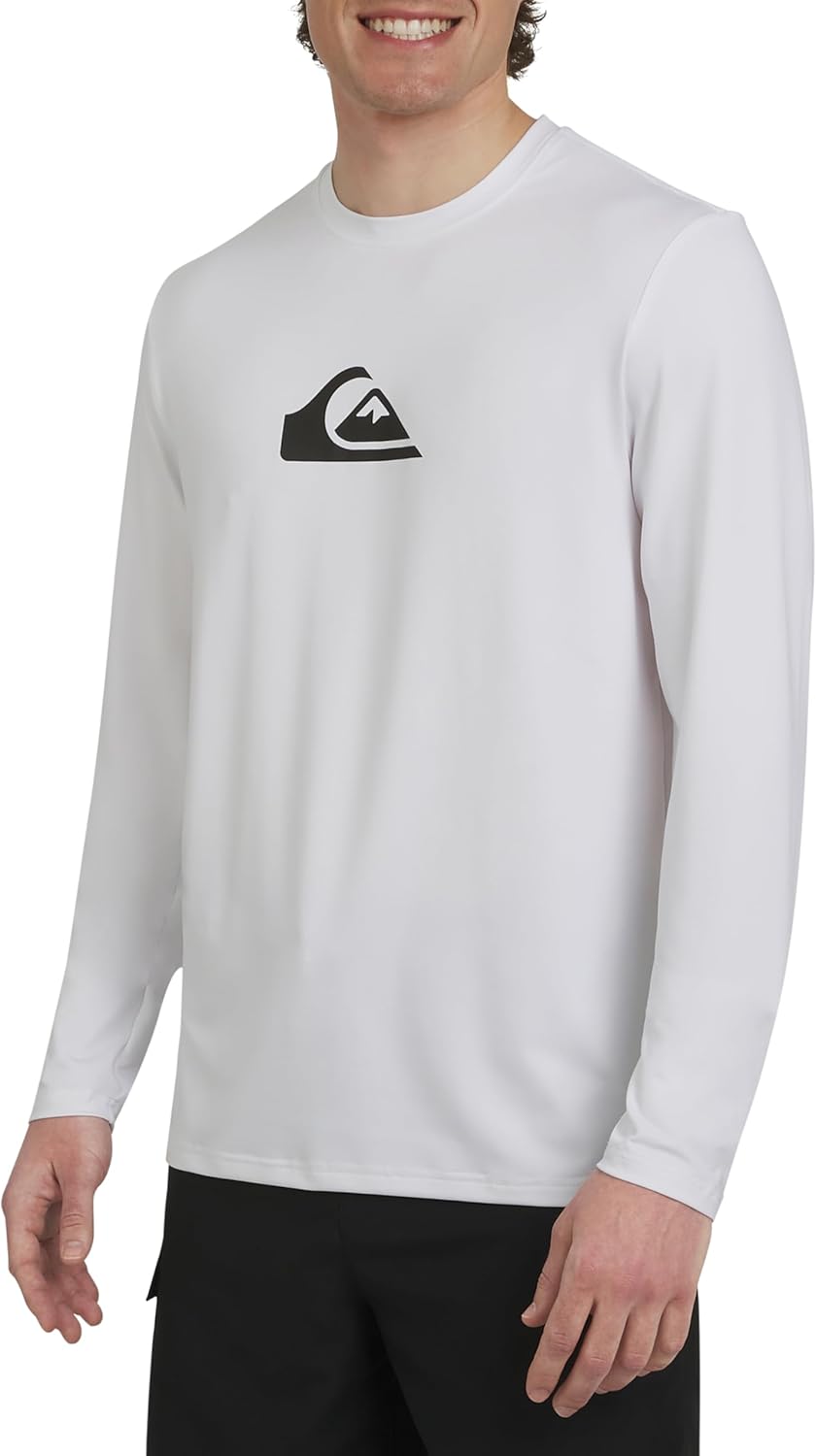 Quiksilver Men's Long Sleeve Sun Tee Rash Guard for Water Sports