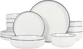 Gibson Home Oslo 16-Piece Porcelain Dinnerware Set - Bistro Style
