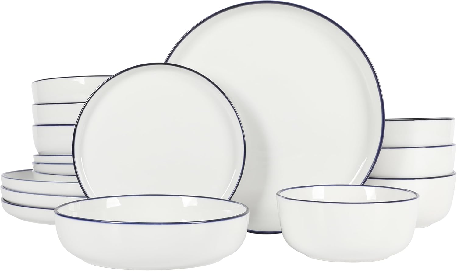 Gibson Home Oslo 16-Piece Porcelain Dinnerware Set for Every Meal