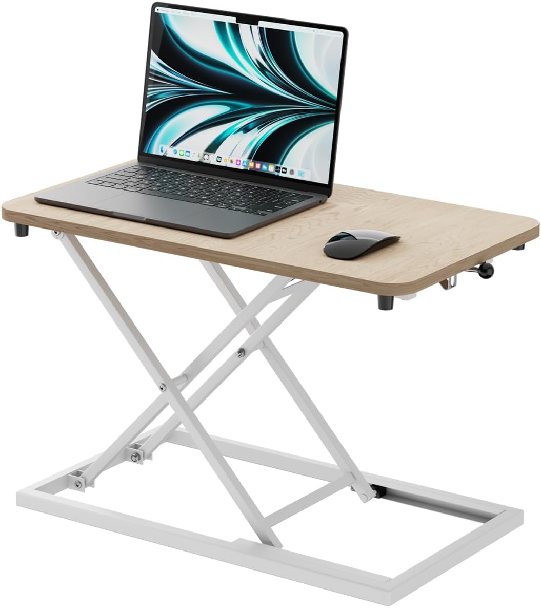 Height Adjustable Standing Desk Converter for Office Use