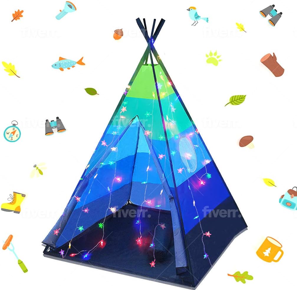 LimitlessFunN Teepee Play Tent | Spark Imagination & Adventure!