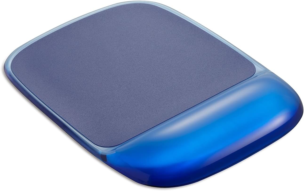 Staples Gel Mouse Pad/Wrist Rest combo - Blue Crystal - Comfort at Your Fingertips