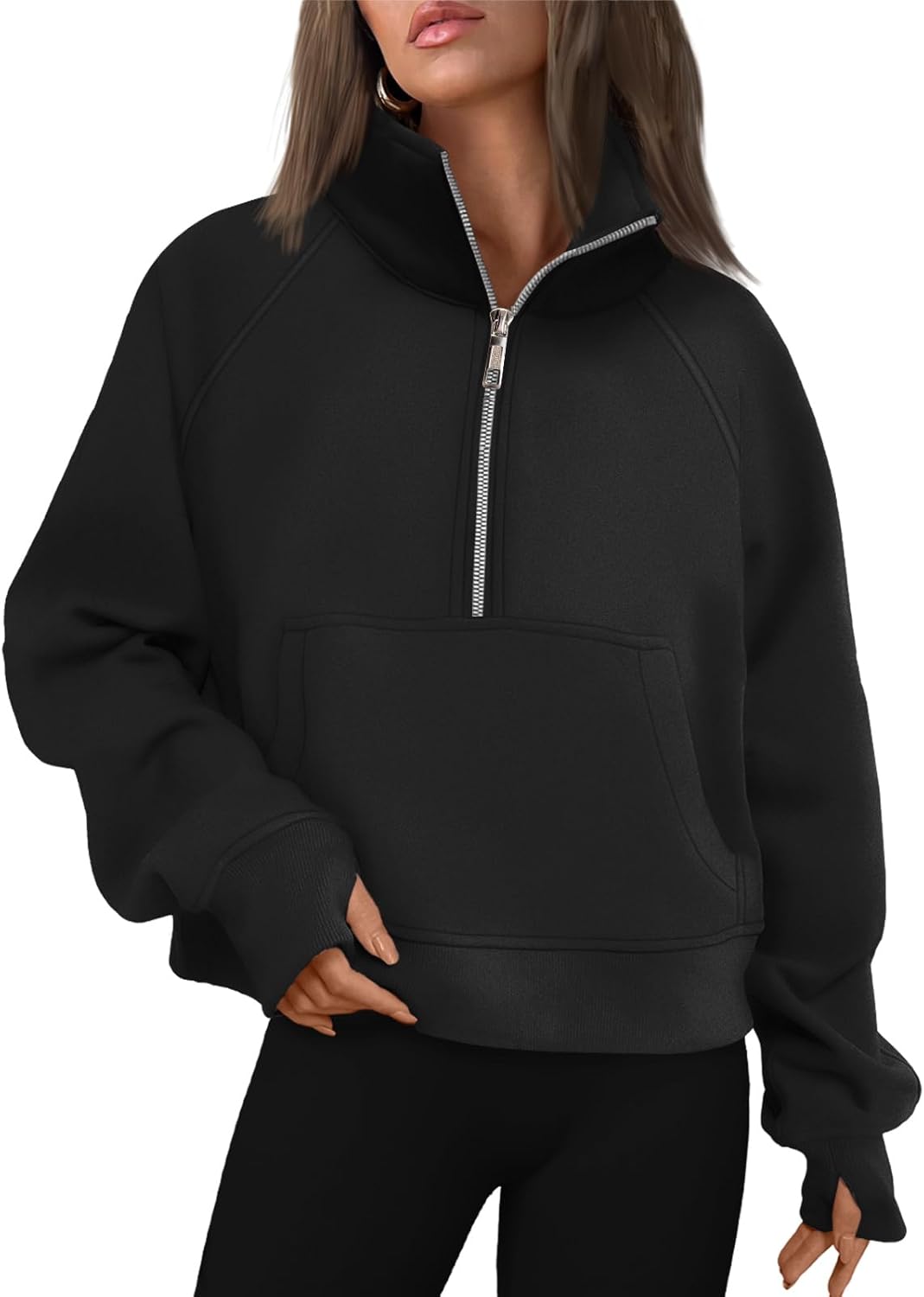 Cozy Quarter Zip Fleece Hoodie by AUTOMET