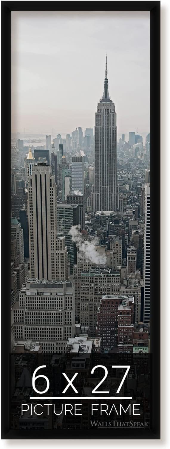 Black Picture Frame for Puzzles, Posters, Photos, or Artwork