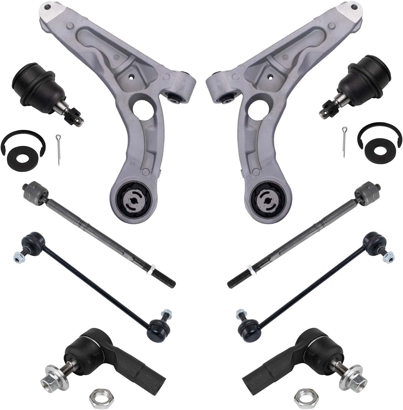 TRQ Front Steering & Suspension Kit for 2014-2018 Jeep Cherokee