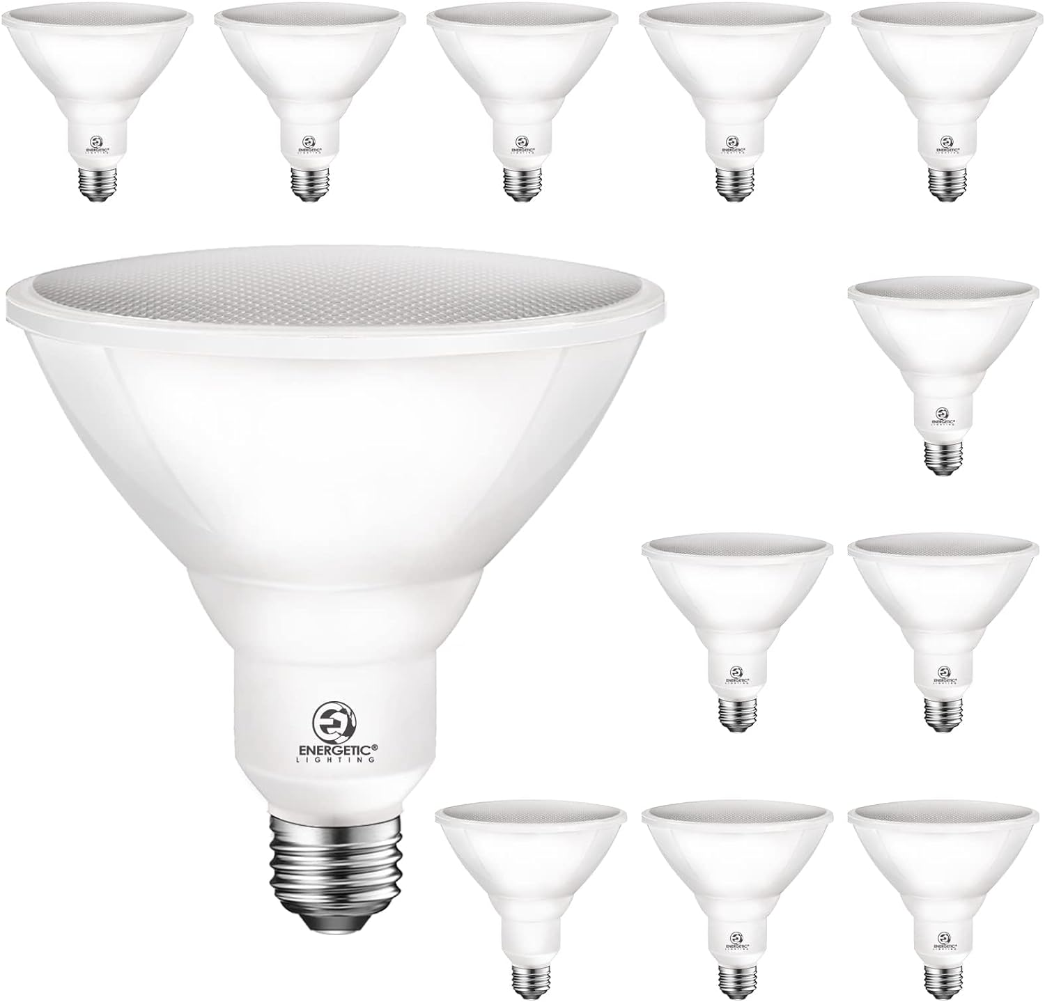 PAR38 LED Flood Light Bulbs for Outdoor Use - 12 Pack