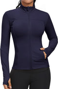 GYM RAINBOW Workout Jackets for Women - Slim Lightweight Running neck