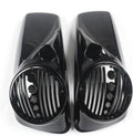 STLPRO Vivid Black 8ft Speaker Lids w/Tweeter Port for Harley Touring