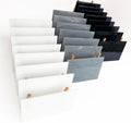 24 Sheets Stained Glass Sheet Black White Gray Collection - Craft Pack