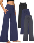 3 Pack Comfy Wide Leg Yoga Pants for Women