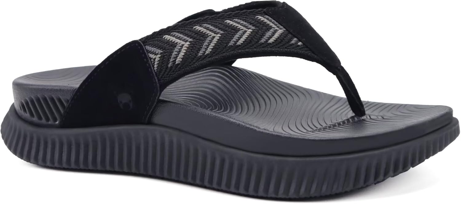 KuaiLu Womens Fashion Orthotic Flip Flops for All-Day Comfort