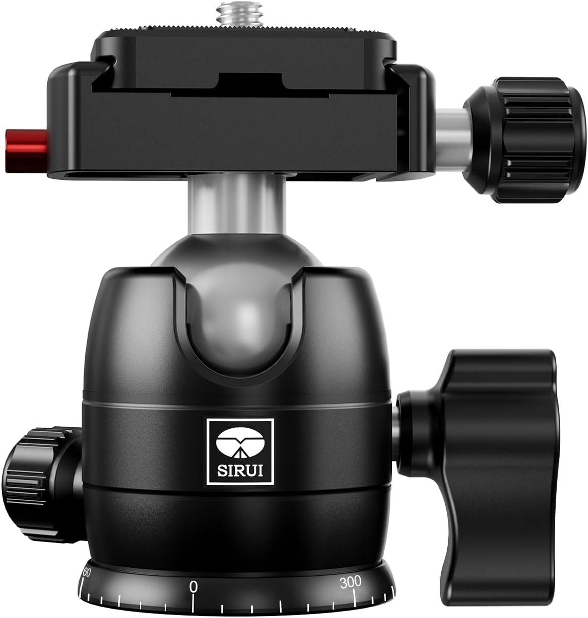 SIRUI Camera Tripod Ball Head with 360 Panning Base and Safety Lock