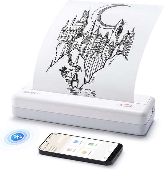 iDPRT MT890 Wireless Printer - Print Anywhere on Inkless Thermal Paper!