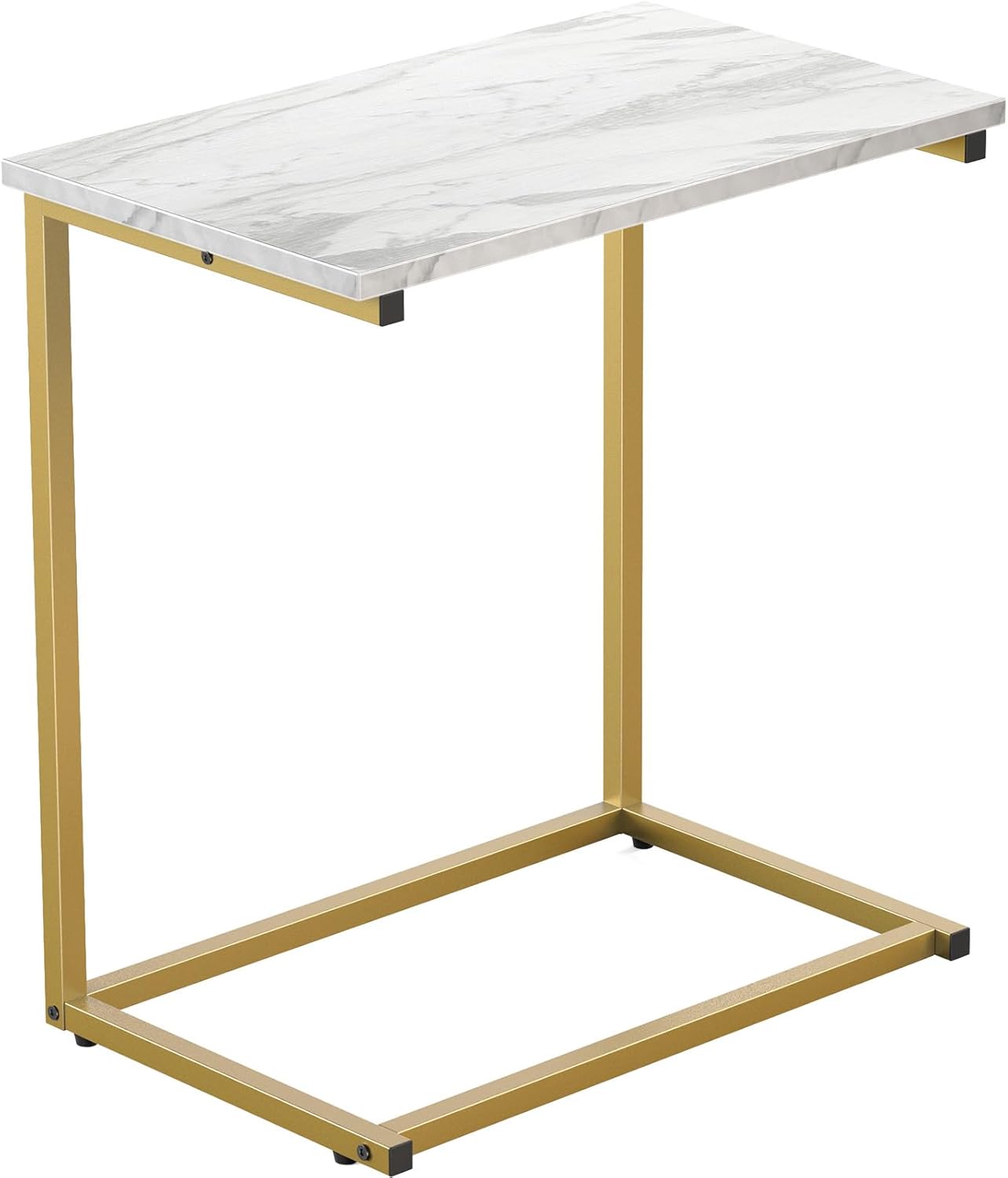Pipishell C Shaped End Table for Couch - Modern Side Table