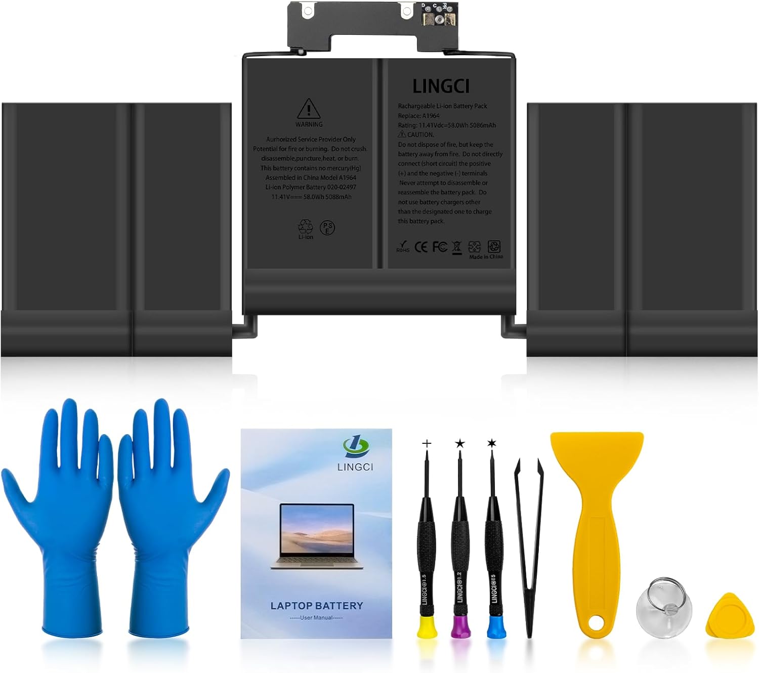 A1964 A1989 A2251 Battery Replacement for MacBook Pro 13 Inch