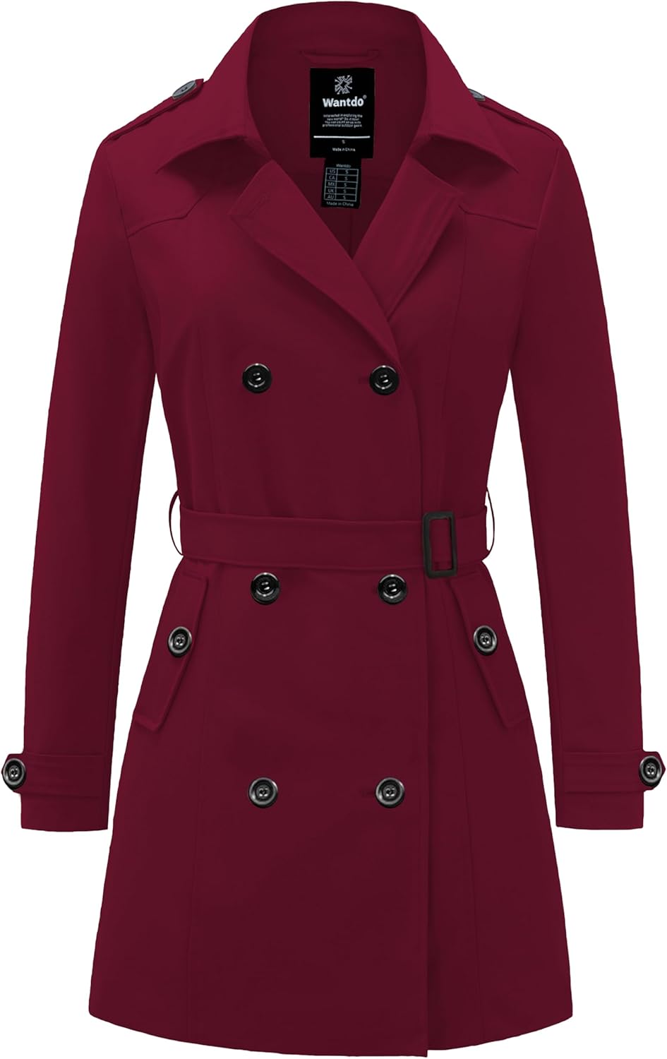 Wantdo Women's Waterproof Trench Coat for All Seasons Style