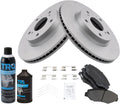 TRQ Front Brake Pad & Rotor Kit for 2016-2018 Honda Civic