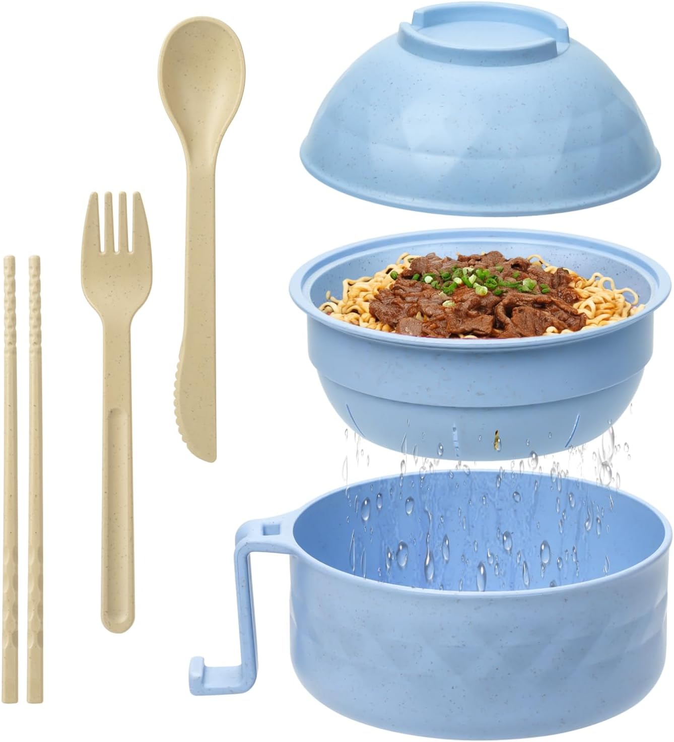 Portable Microwave Ramen Cooker Set - College Dorm Essential