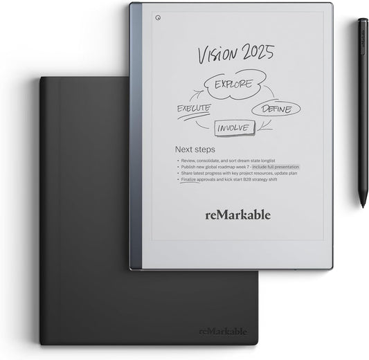 reMarkable 2 Paper Tablet Essentials Bundle with Leather Folio