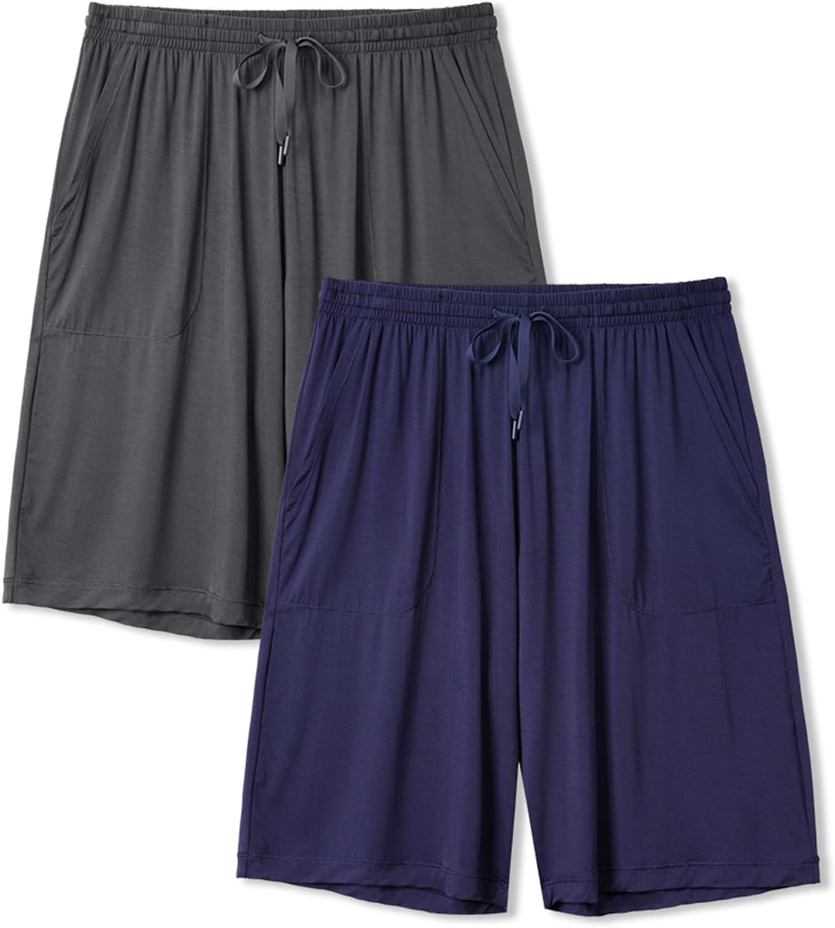 Mens Pajama Shorts Bamboo Rayon Sleep Shorts for Ultimate Comfort