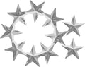 Snowboard Star Spikes 10pcs Anti-Slip Pads - Durable Traction