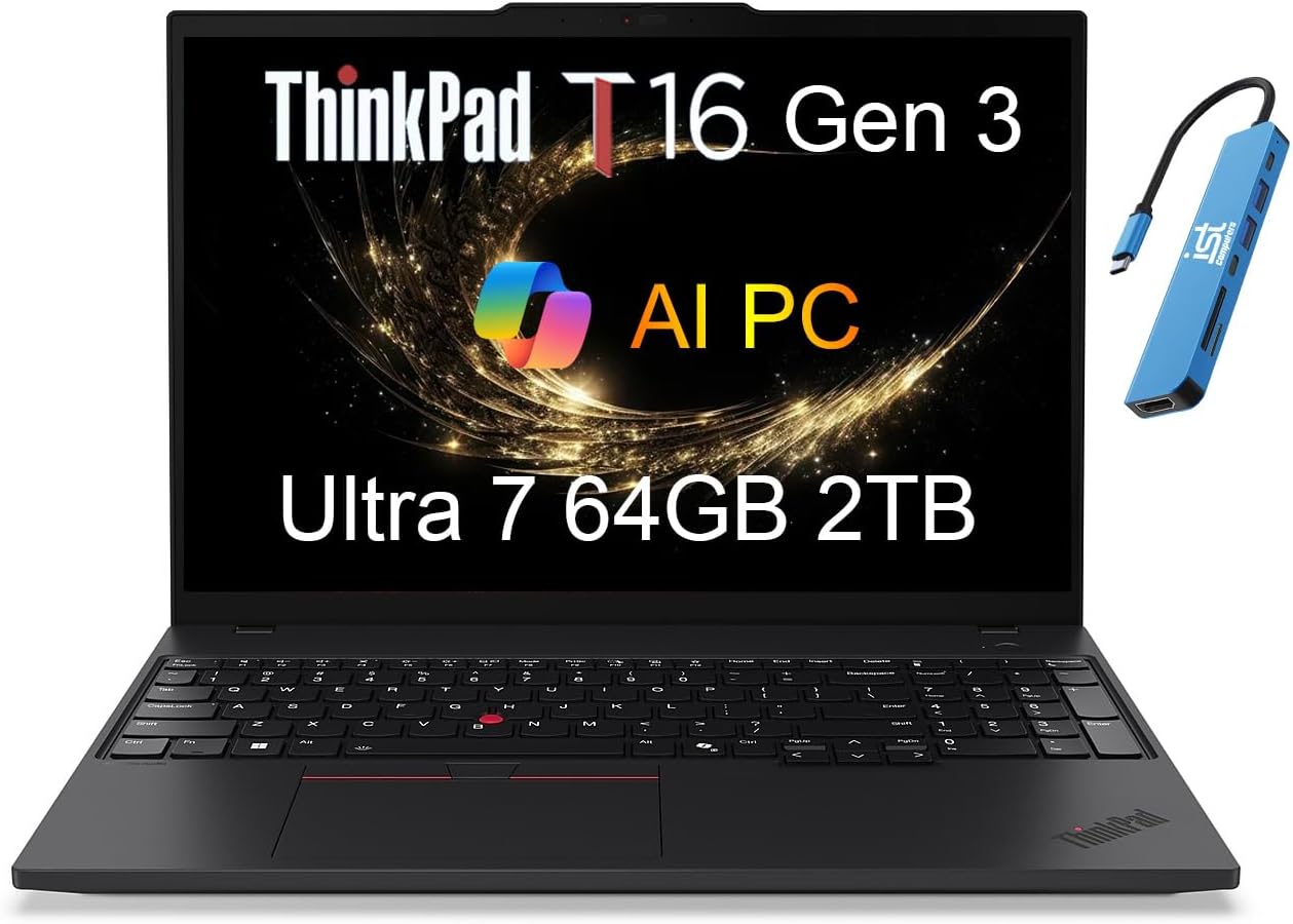 Lenovo ThinkPad T16 Gen 3 Business Laptop with 16in Display