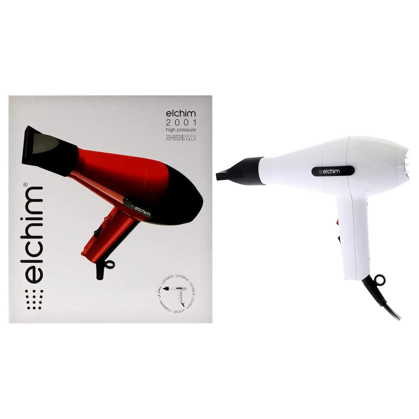 Elchim Classic 2001 High Pressure Hair Dryer for Quick Drying
