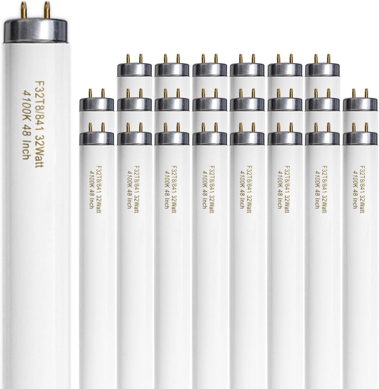 Konideke 25 Pack F32T8/841 32W 48 Inch Fluorescent Bulbs