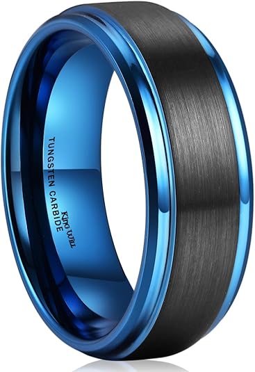 King Will Basic Tungsten Ring for Men - Comfort Fit Wedding Band