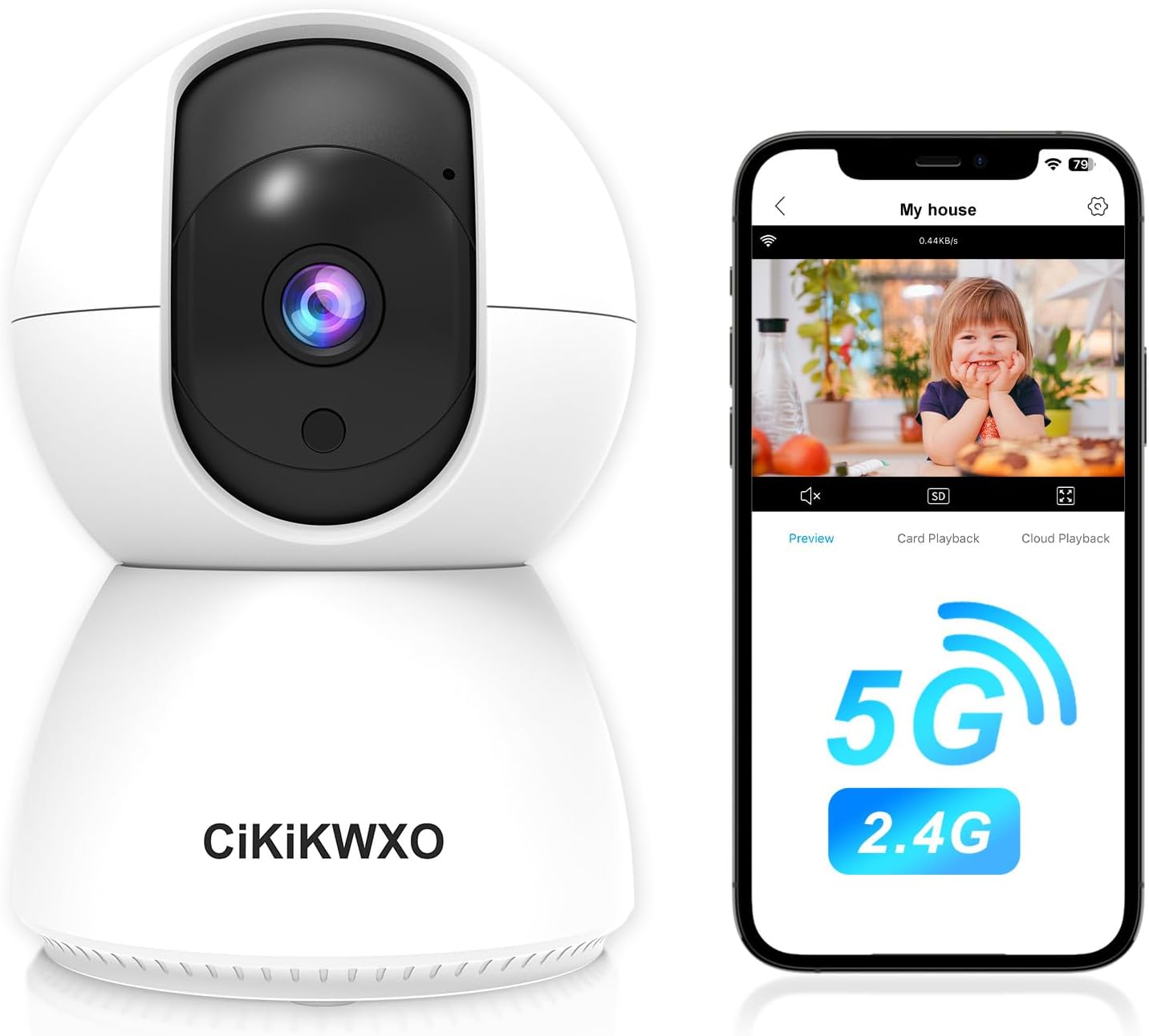 HD WiFi Pet Cam with 2-Way Audio