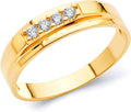 Mens 14k Yellow Gold Wedding Band - Classic 5 mm Comfort Fit