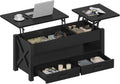Seventable Coffee Table 39.3 in Lift Top with Storage - Dual Workspace