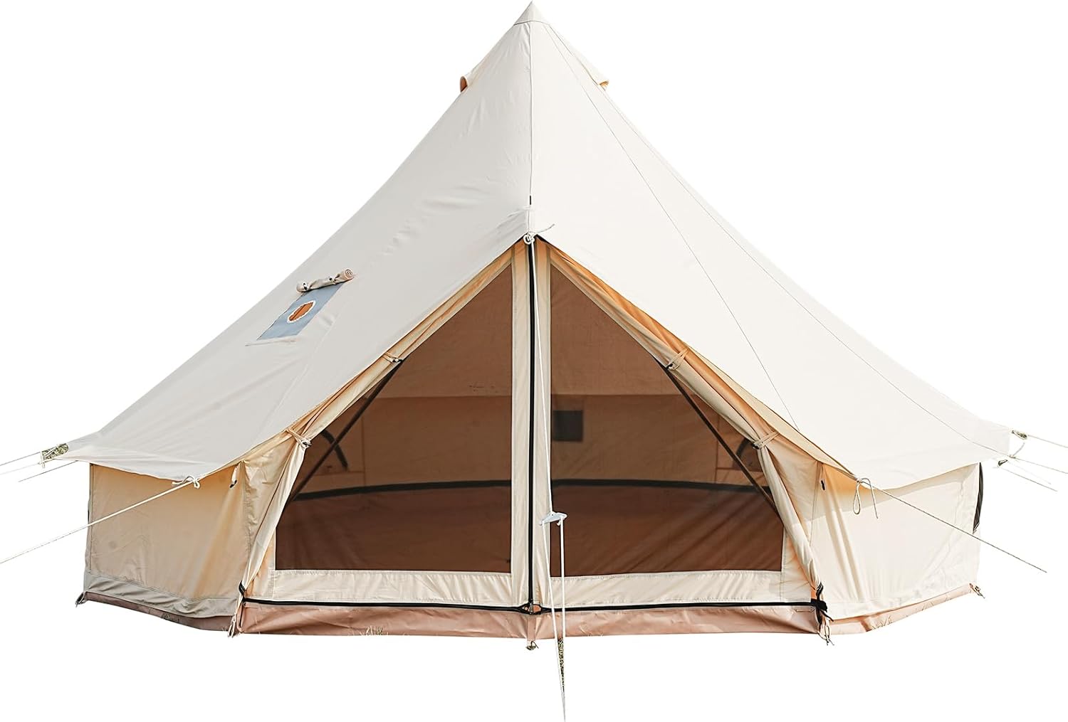 Luxury 4 Seasons Cotton Canvas Bell Tent with Stove Jack by Glamcamp