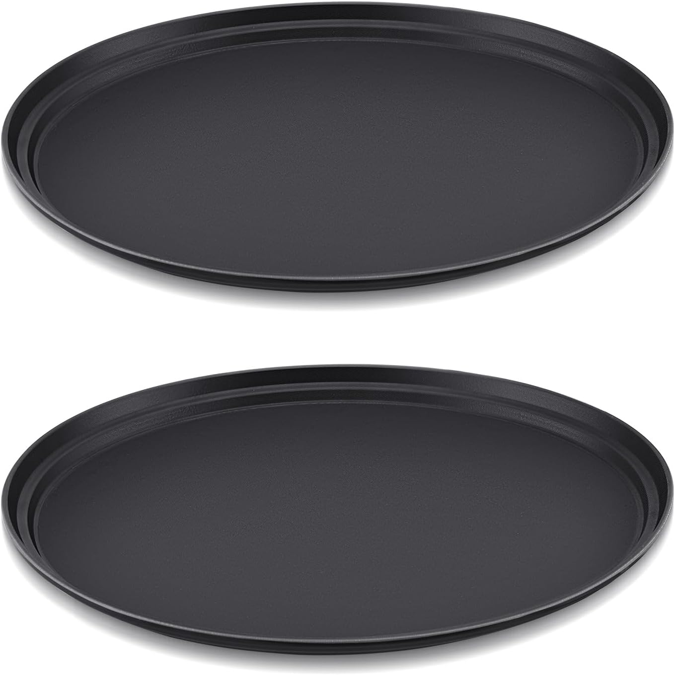 Large Oval Non Slip Serving Trays for Kitchen and Dining Use