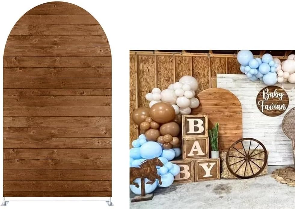 Wood Arched Backdrop for Birthday and Wedding Decorations