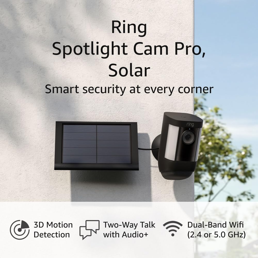 Ring Spotlight Cam Pro Solar - Enhanced Security