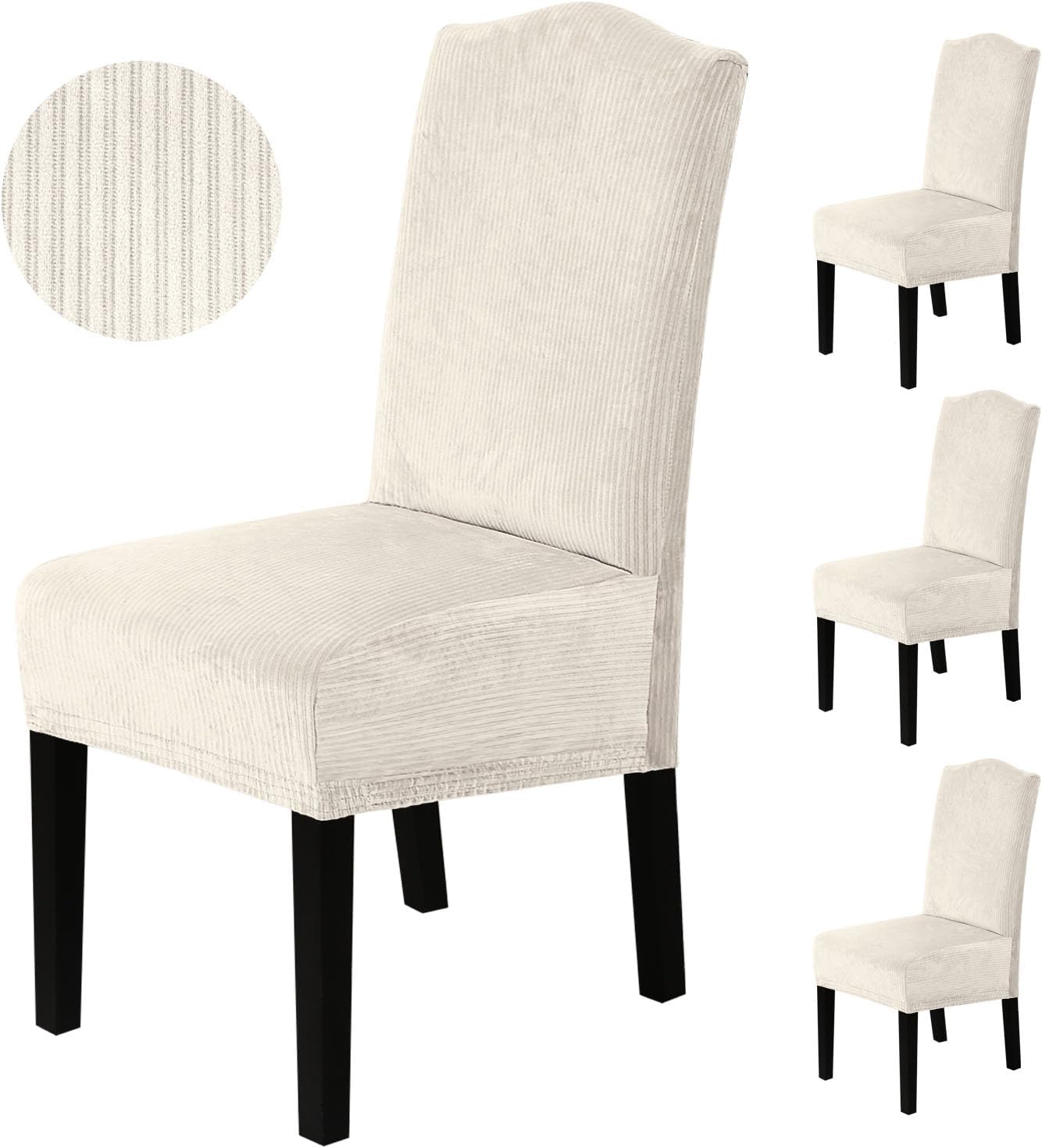 H.VERSAILTEX Velvet Dining Chair Covers for Elegant Home Decor