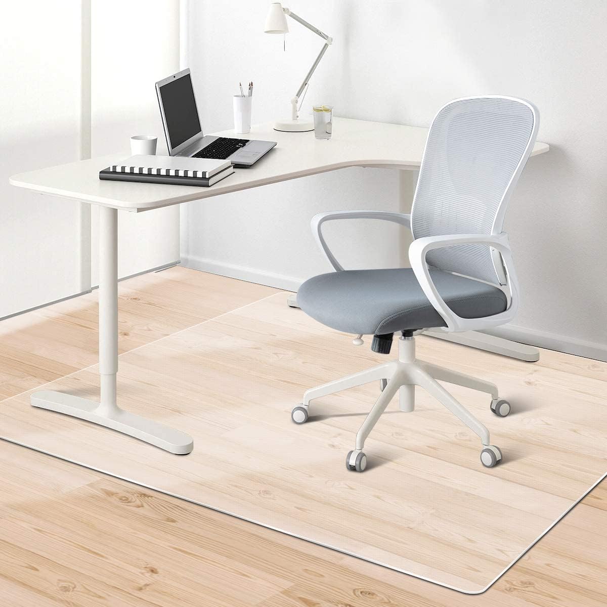 Non-Slip Clear Chair Mat 55x36 for Hard Floors
