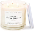 Apples + Maple Bourbon 3 Wick Soy Candle - Long Lasting Scent