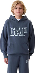 GAP Boys' Logo Hoodie Hooded Sweatshirt - Comfortable Everyday Layer