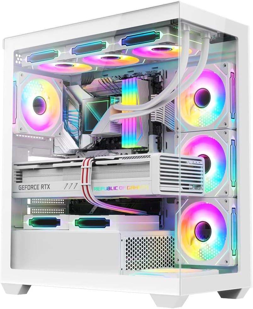 RUIX OV603 ATX Mid-Tower PC Case with High-Airflow Design