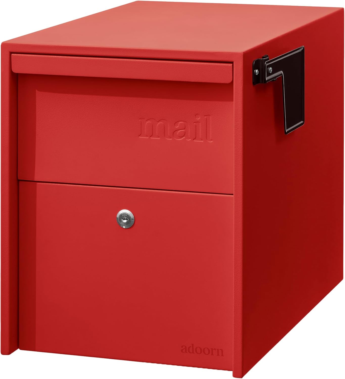 Lockable Post Mount Mailbox - Large Anti-Theft Weatherproof Design