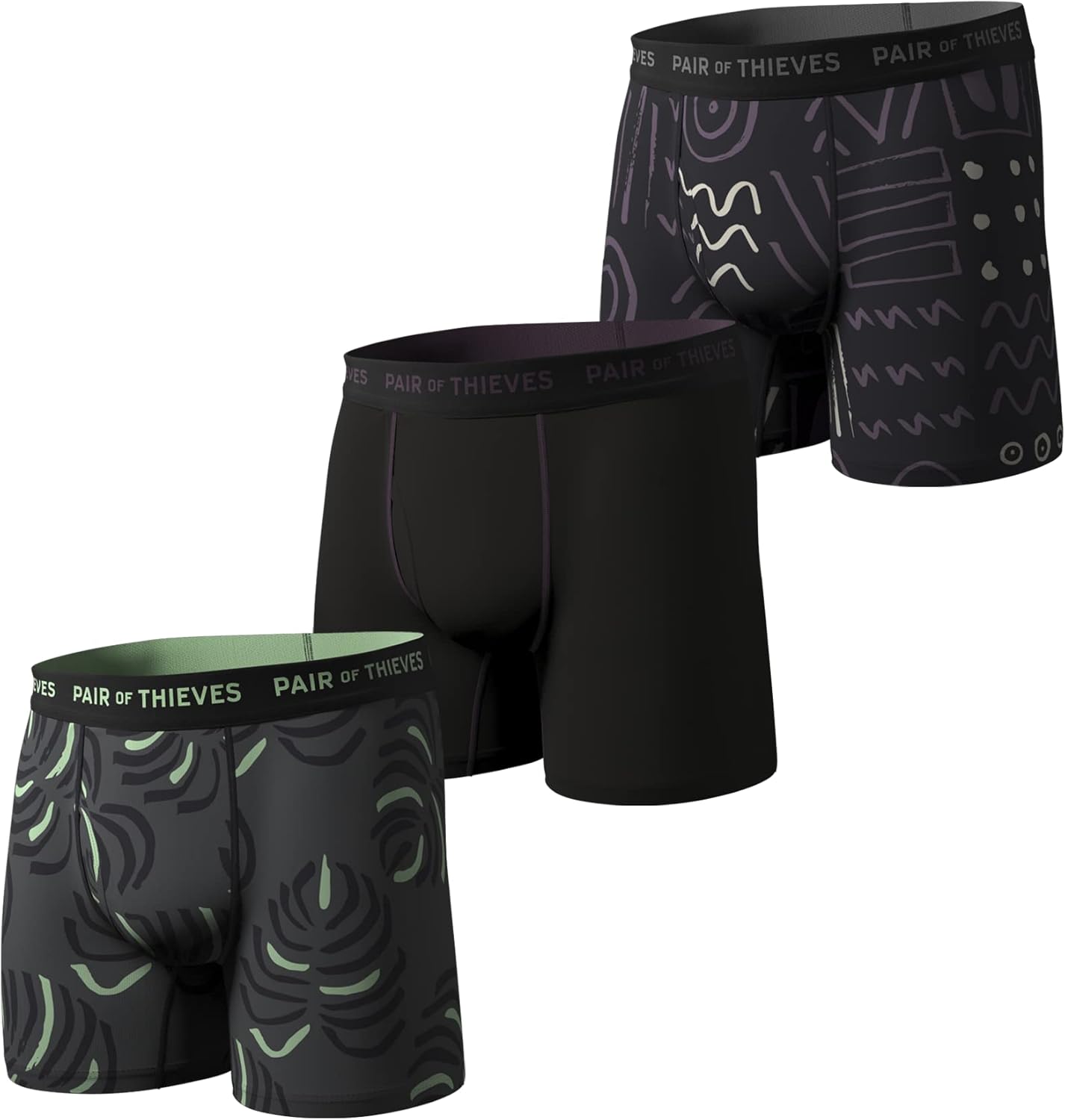 Pair of Thieves Super Soft Boxer Briefs for Men - 3 Pack Comfort
