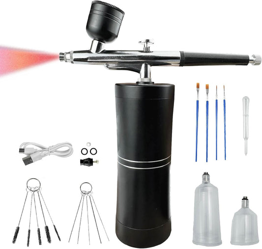 High Pressure Cordless Airbrush Kit - 3 Settings